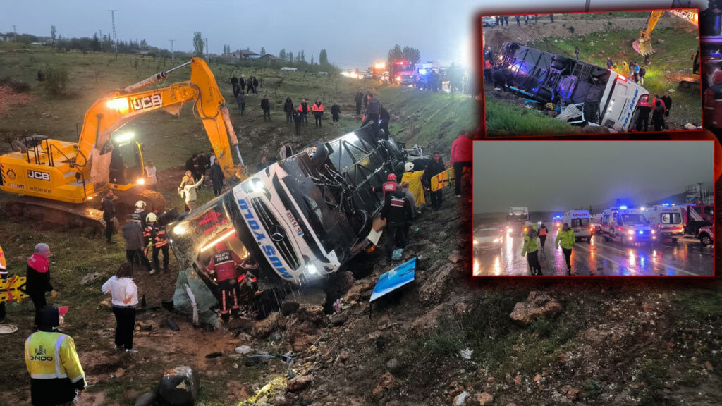 Malatya’da Yolcu Otobüsü Devrildi: 4 Ölü, 40 Yaralı