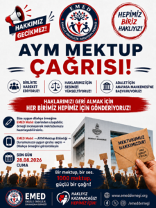EMED’den Anayasa Mahkemesi’ne “1000 Mektup” Çağrısı: Engelli Emekliliğindeki Hak Kayıpları Gündemde