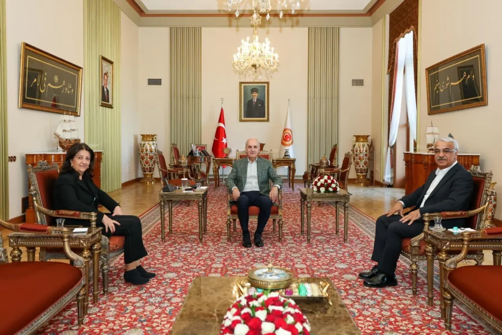 DEM Parti İmralı Heyeti, Numan Kurtulmuş ile görüştü: Yasal düzenlemeler ve izleme kurulu gündemde