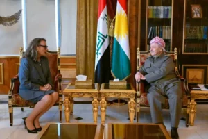 Başkan Barzani ile ABD Başkonsolosu Green bir araya geldi!