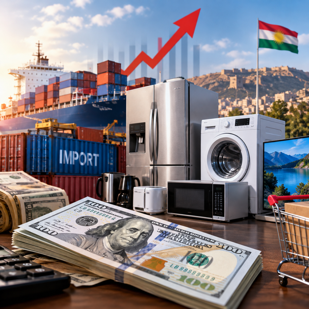 Kürdistan Bölgesi’nde dolar kuru zammı: İthal ürünlerde fiyatlar yüzde 12 arttı