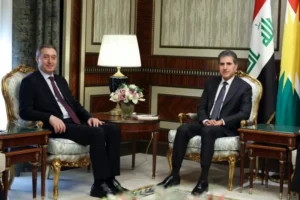 Neçirvan Barzani ile Tuncer Bakırhan’dan barış süreci görüşmesi