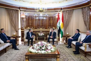 Mazlum Abdi ile Mesrur Barzani Erbil’de görüştü